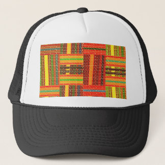 kente african print truckerkappe