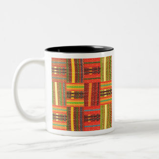 kente african print zweifarbige tasse