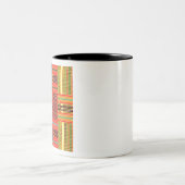 kente african print zweifarbige tasse (Mittel)