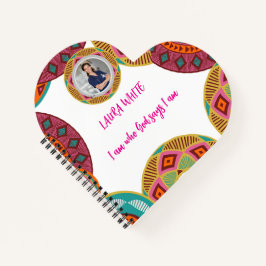 Kente Afrikanisches Muster Notizbuch | Spiralnotiz