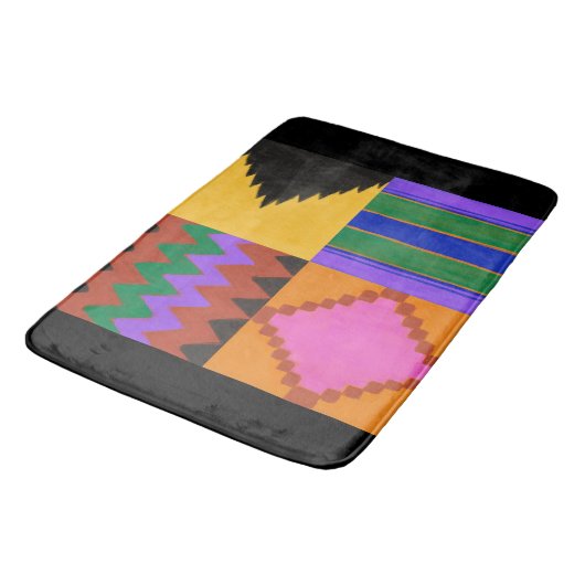 Kente Badematte (Schrägansicht)