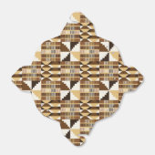 Kente Block - Gedämpftes Ocker Geschenkschachtel (Ungefaltet)