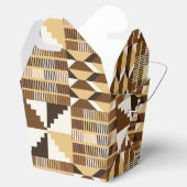 Kente Block - Gedämpftes Ocker Geschenkschachtel (Geöffnet)