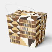 Kente Block - Gedämpftes Ocker Geschenkschachtel (Rückseite)