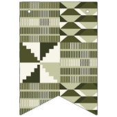 Kente Block - Heritage Olive Wimpelkette (Dritte Fahne)