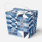 Kente Block - Sanftes Indigo Geschenkschachtel (Rückseite)