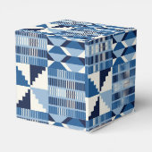 Kente Block - Sanftes Indigo Geschenkschachtel (Rückseite)