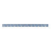 Kente Block - Sanftes Indigo Satinband (Vorderseite)