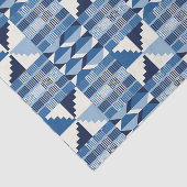 Kente Block - Sanftes Indigo Seidenpapier (Ausschnitt)