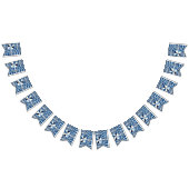 Kente Block - Sanftes Indigo Wimpelkette (Alle)