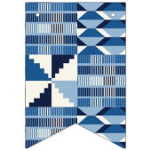 Kente Block - Sanftes Indigo Wimpelkette (Zweite Fahne)
