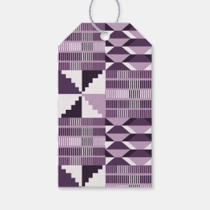 Kente Block - Smoky Plum Geschenkanhänger