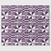 Kente Block - Smoky Plum Geschenkpapier (Flach)