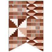 Kente Block - Ton Terrakotta Wimpelkette (Zweite Fahne)