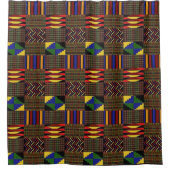 Kente Cloth Duschvorhang (Vorderseite)