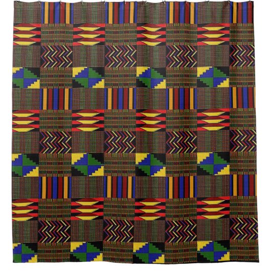 Kente Cloth Duschvorhang (Vorderseite)