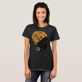 Kente Cloth Head Wrap For African American Women T-Shirt (Vorne ganz)