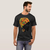 Kente Cloth Head Wrap For African American Women T-Shirt (Vorne ganz)