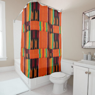 Kente Cloth Pattern Duschvorhang