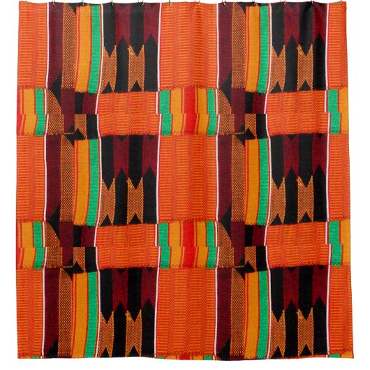 Kente Cloth Pattern Duschvorhang (Vorderseite)