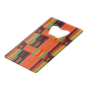 Kente Cloth Pattern Geldbeutel Flaschenöffner