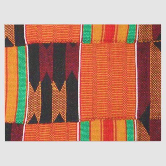 Kente Cloth Pattern Seidenpapier (Vorderseite)