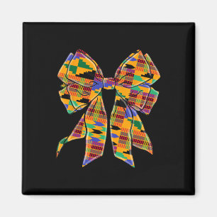 Kente Coquette Schleife Black History Month Afroam Magnet
