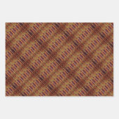 Kente Ethnic Pattern - Lebhaftes afrikanisches Tex Geschenkpapier Set (Vorderseite 2)