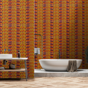 Kente Ethnic Pattern - Lebhaftes afrikanisches Tex Tapete