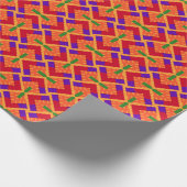 Kente Ethnisches Muster Geschenkpapier (Ecke)