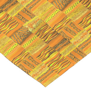Kente Gelb Kurzer Tischläufer