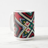 Kente Geometric Tapestry Kaffeetasse (Vorderseite Links)