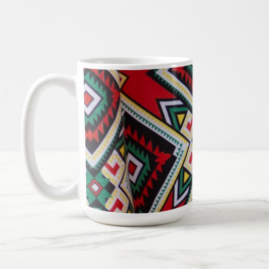 Kente Geometric Tapestry Kaffeetasse (Links)