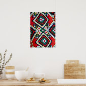 Kente Geometric Tapestry Poster (Küche)