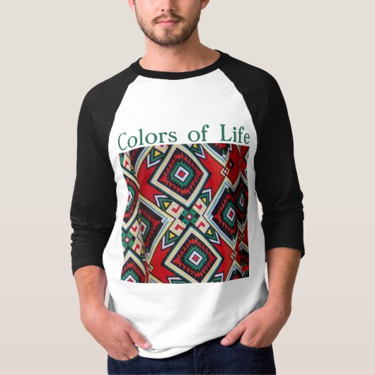 Kente Geometric Tapestry T-Shirt (Vorderseite)