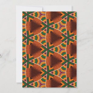 Kente Geometrics Afrocentric Einladung