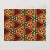 Kente Geometrics Kwanza 2023 Afrozentric Postkarte (Vorderseite)