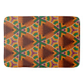 Kente Geometrics Kwanza Afrocentric Badematte (Vorderseite)