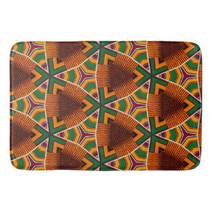 Kente Geometrics Kwanza Afrocentric Badematte