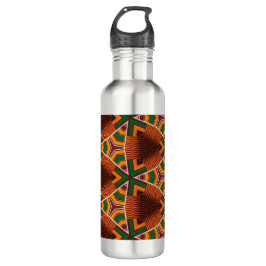 Kente Geometrics Kwanza Afrocentric Edelstahlflasche