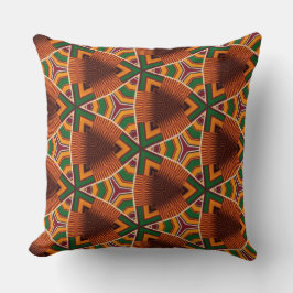 Kente Geometrics Kwanza Afrocentric Kissen