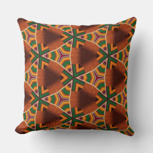 Kente Geometrics Kwanza Afrocentric Kissen