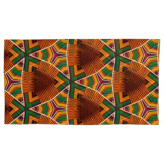 Kente Geometrics Kwanza Afrocentric Kissenbezug (Vorderseite-Links)