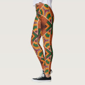 Kente Geometrics Kwanza  Afrocentric  Leggings (Links)
