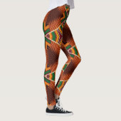 Kente Geometrics Kwanza  Afrocentric  Leggings (Rechts)