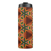 Kente Geometrics Kwanza Afrocentric Thermosbecher (Vorderseite)