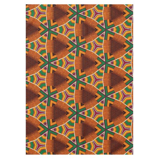 Kente Geometrics Kwanzaa Afrocentric Table Cloud Tischdecke (Vorderseite)