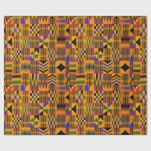 Kente Geschenkpapier (Flach)