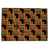 Kente Gift Bag Große Geschenktüte (Rückseite)