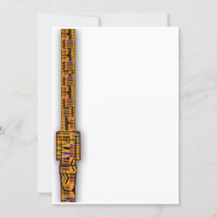 Kente Invitations Serie. Einladung